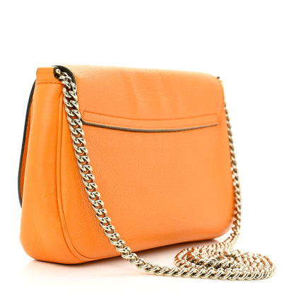 Gucci Pebbled Calfskin Medium Soho Flap Crossbody Curcuma 3 of 16