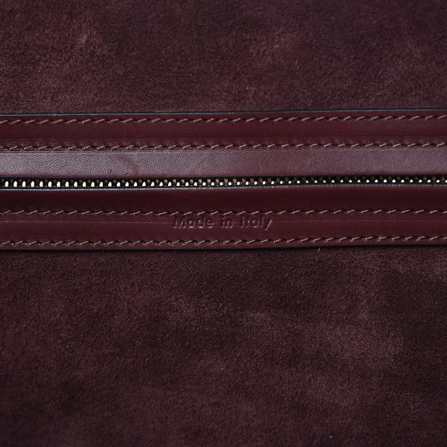 Celine Supple Calfskin Medium Phantom Luggage Burgundy 6 of 13