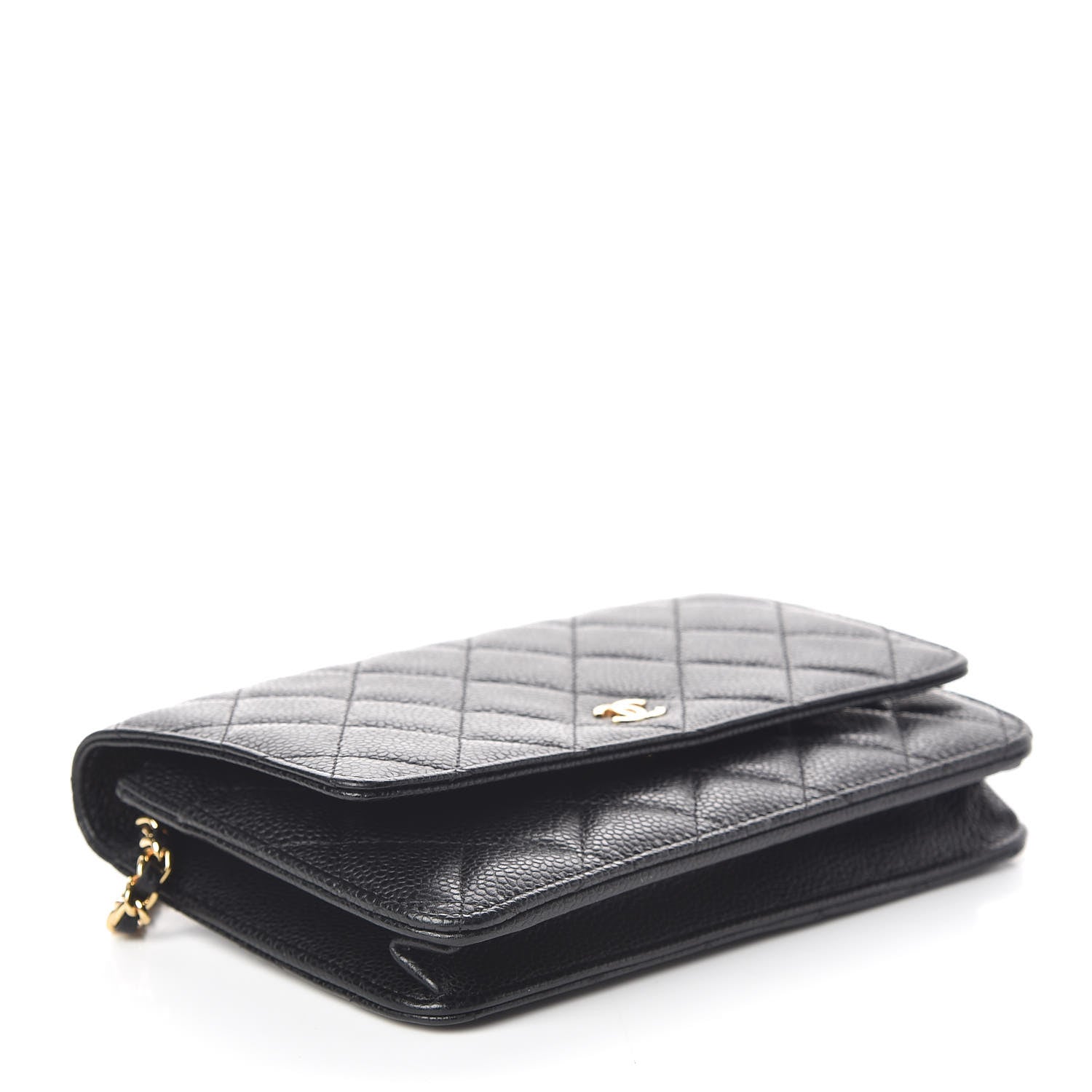 Chanel Caviar Quilted Wallet On Chain WOC Black 4 of 12