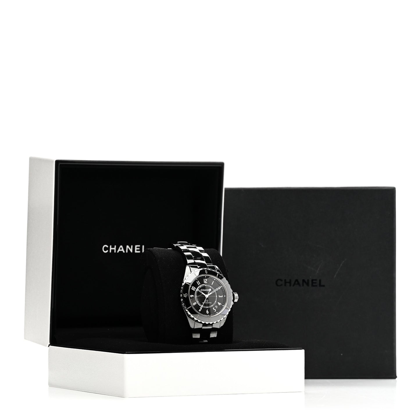 Stainless Steel Ceramic 38mm J12 Automatic Watch Black