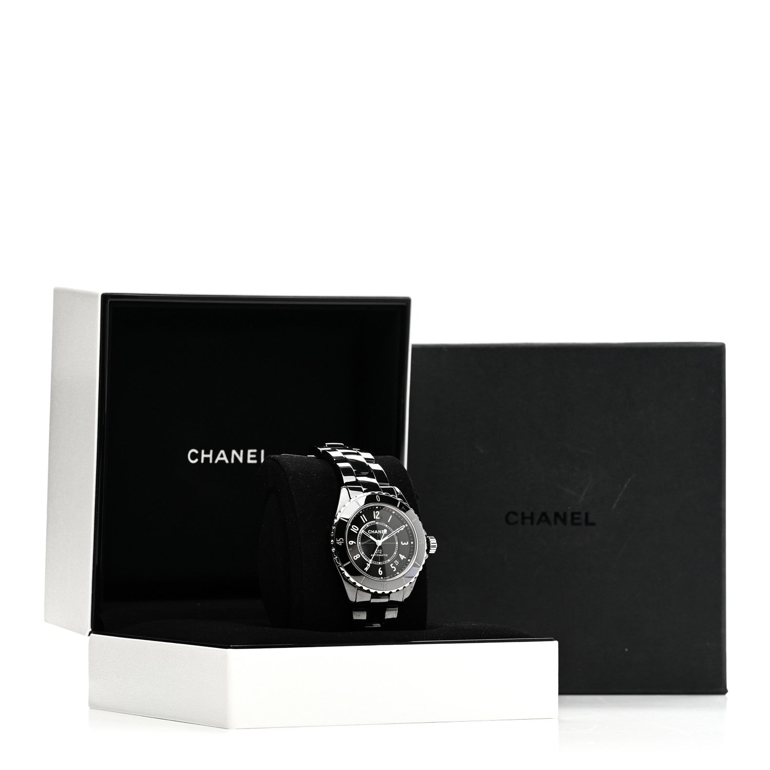 Chanel Stainless Steel Ceramic 38mm J12 Automatic Watch Black 5 of 5