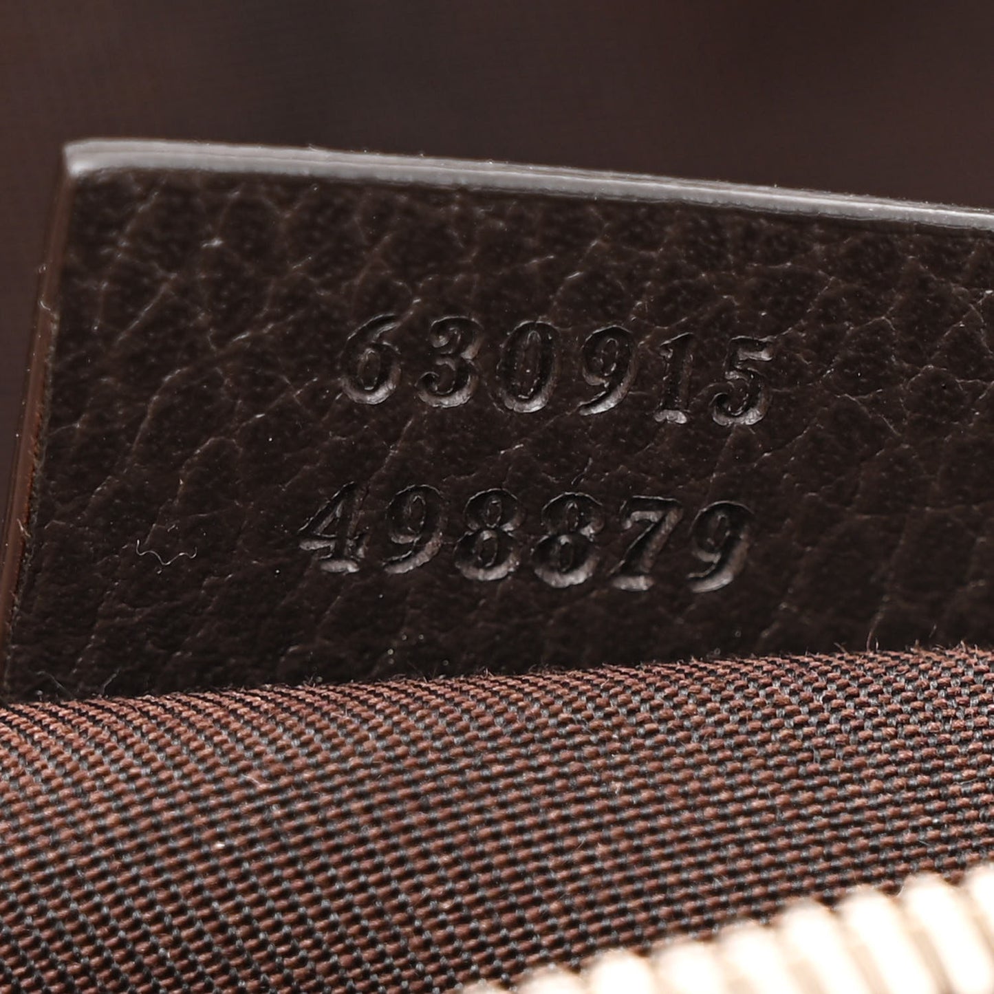Monogram Dollar Calfskin Waist Pouch Beige Ebony Testa di Moro Marrone Scuro