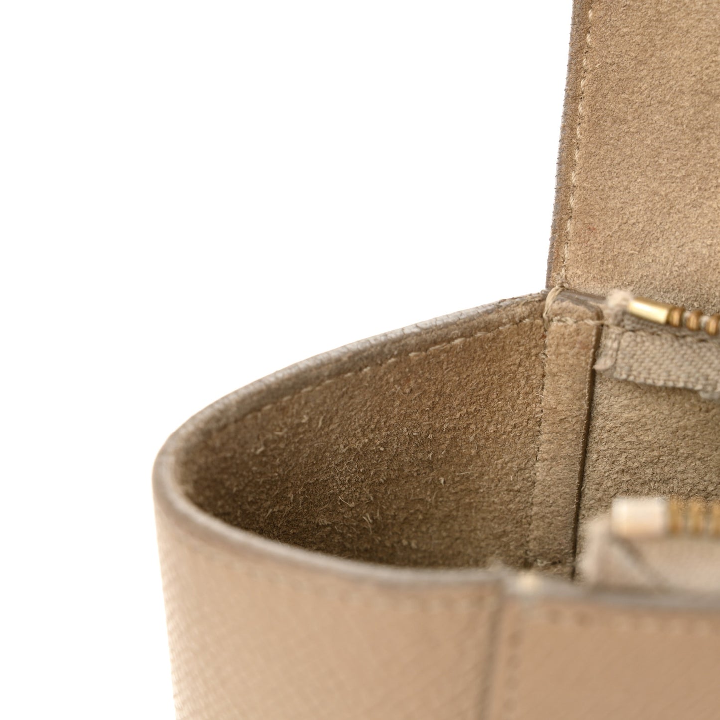 Grained Calfskin Nano Belt Bag Light Taupe