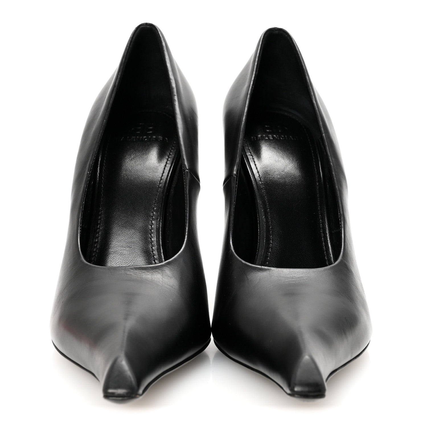 Balenciaga Distressed Calfskin Odeon 100mm Pumps 38 Black 3 of 10
