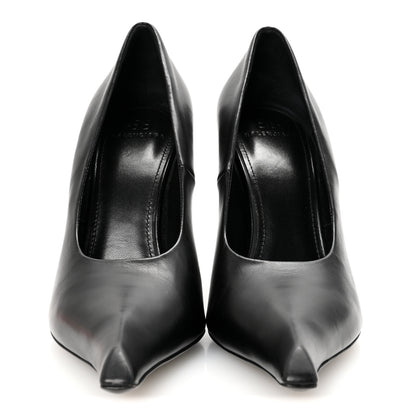 Balenciaga Distressed Calfskin Odeon 100mm Pumps 38 Black 3 of 10