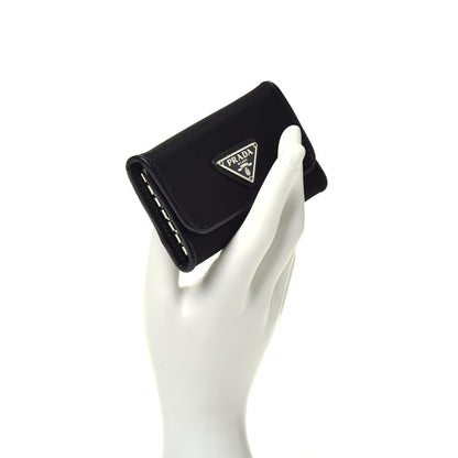 Prada Tessuto Nylon 6 Key Holder Black 2 of 8
