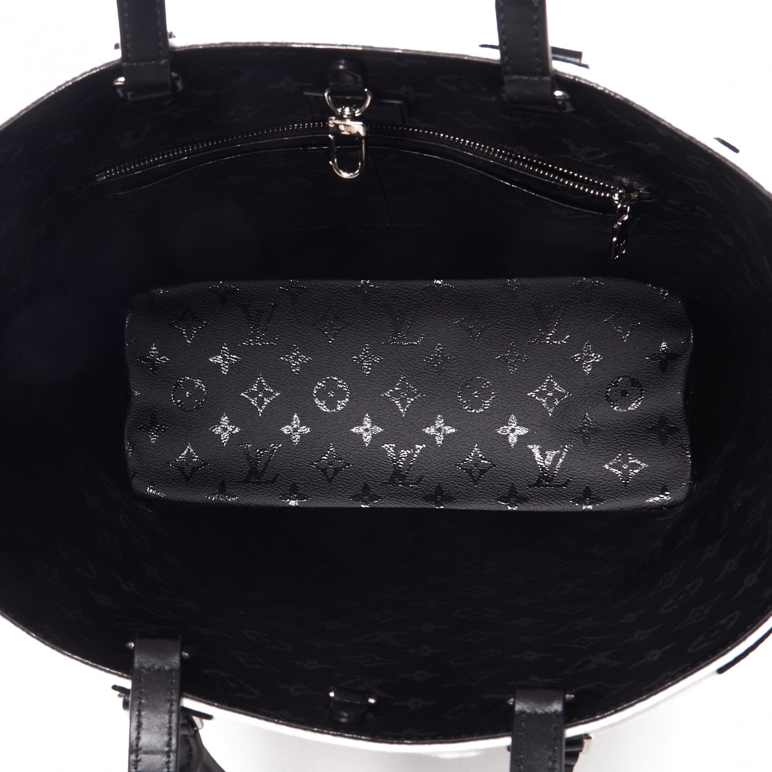 Louis Vuitton X UF Tufted Monogram Tufted Cabas White Black 7 of 8