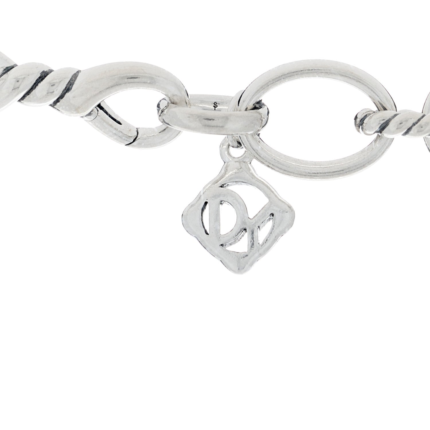 David Yurman Sterling Silver Pearl Medium Continuance Chain Necklace 3 of 4