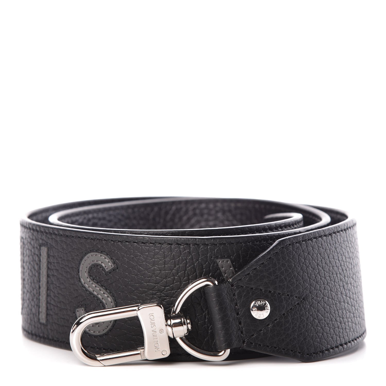Louis Vuitton Taurillon Bandouliere Shoulder Strap Black 1 of 5