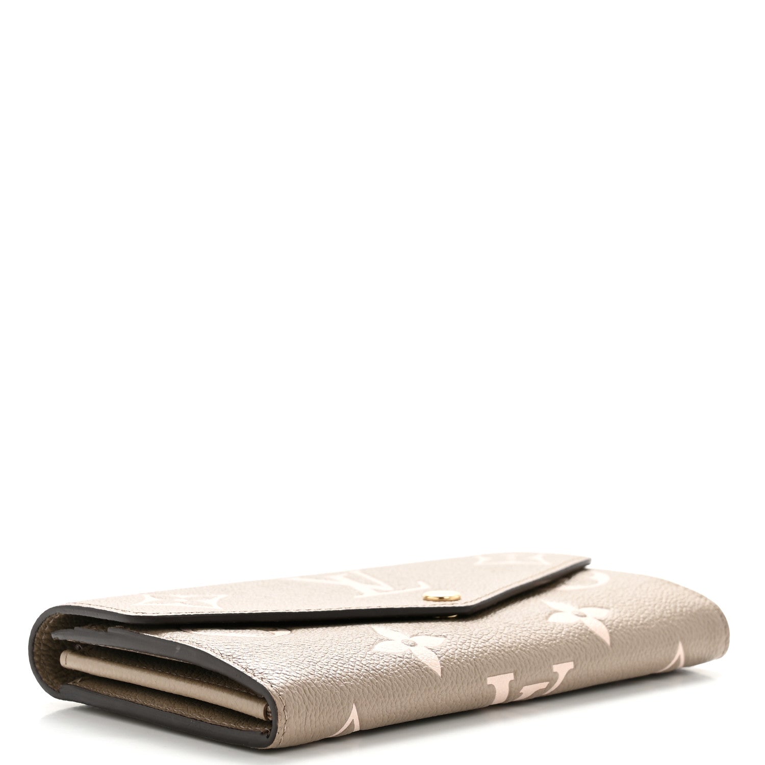 Louis Vuitton Empreinte Monogram Giant Sarah Wallet Tourterelle Creme 4 of 8