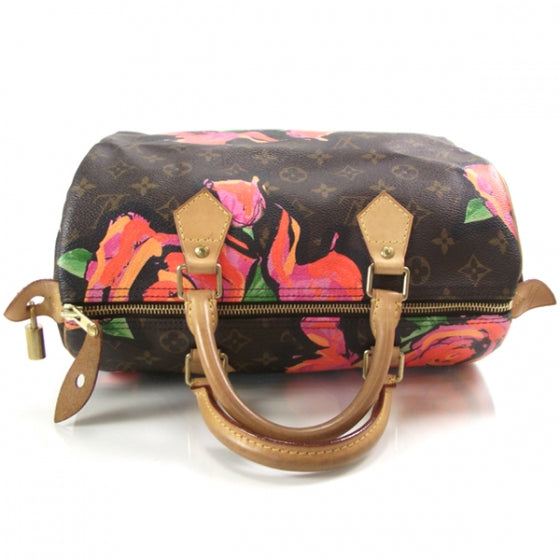 Louis Vuitton Monogram Roses Speedy 30 5 of 7