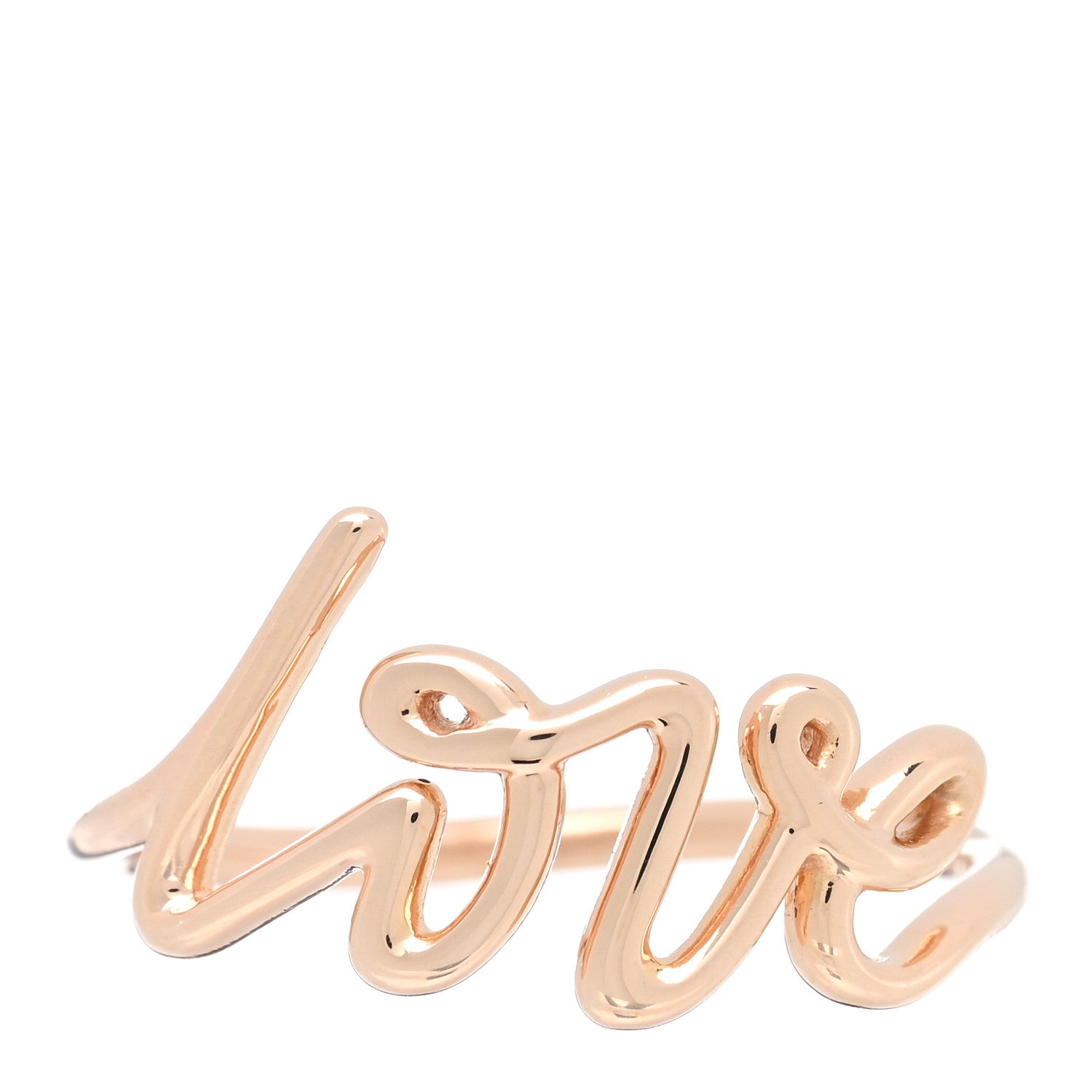 Tiffany 18K Yellow Gold Paloma's Graffiti Love Ring 57 8 1 of 4