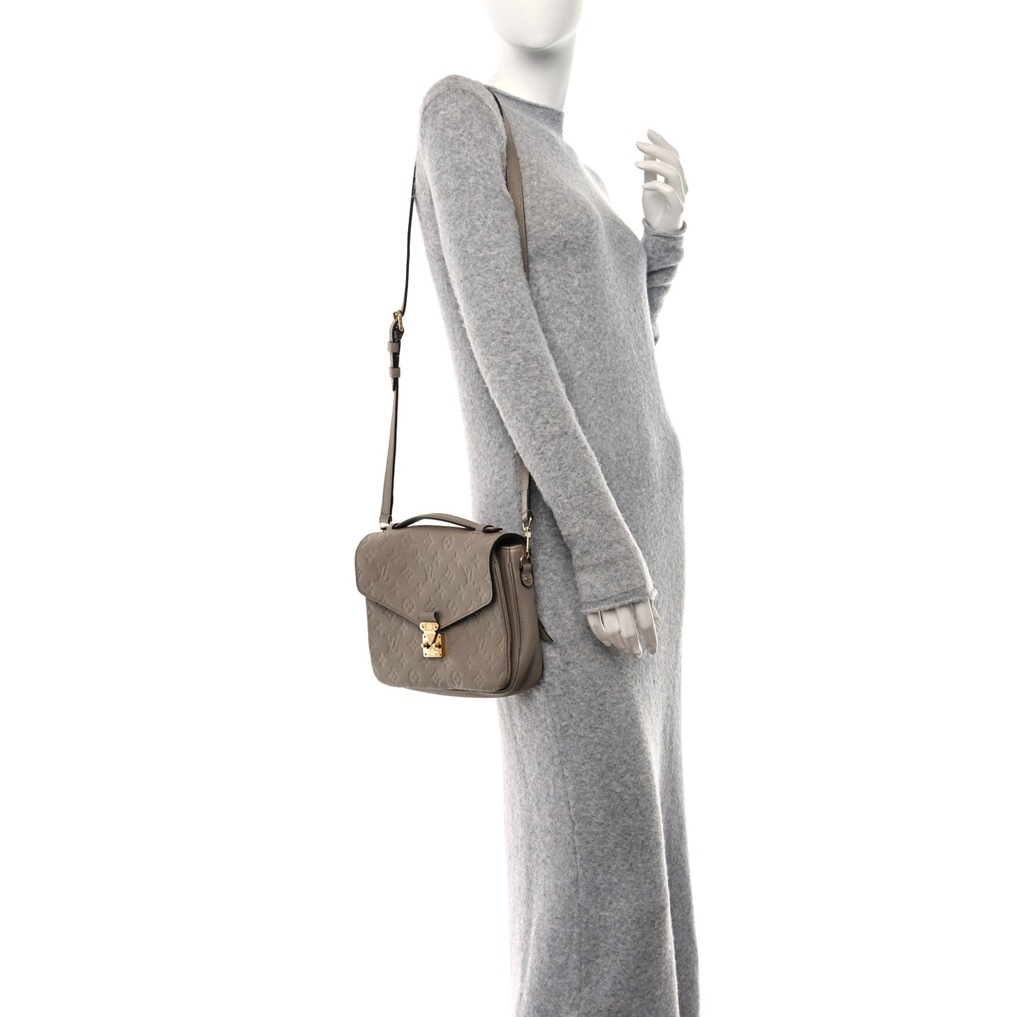 LOUIS VUITTON Empreinte Pochette Metis Tourterelle