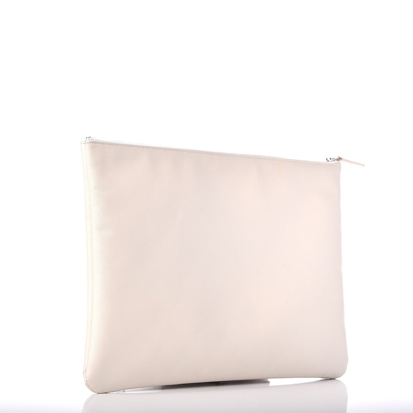 Caviar Studded Large Deauville Pouch Beige