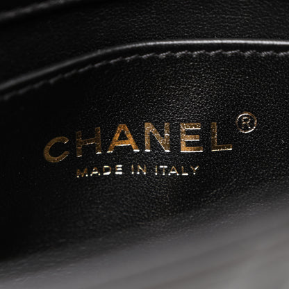 Chanel Shiny Lambskin Small Chain Is More Flap Black 6 of 10