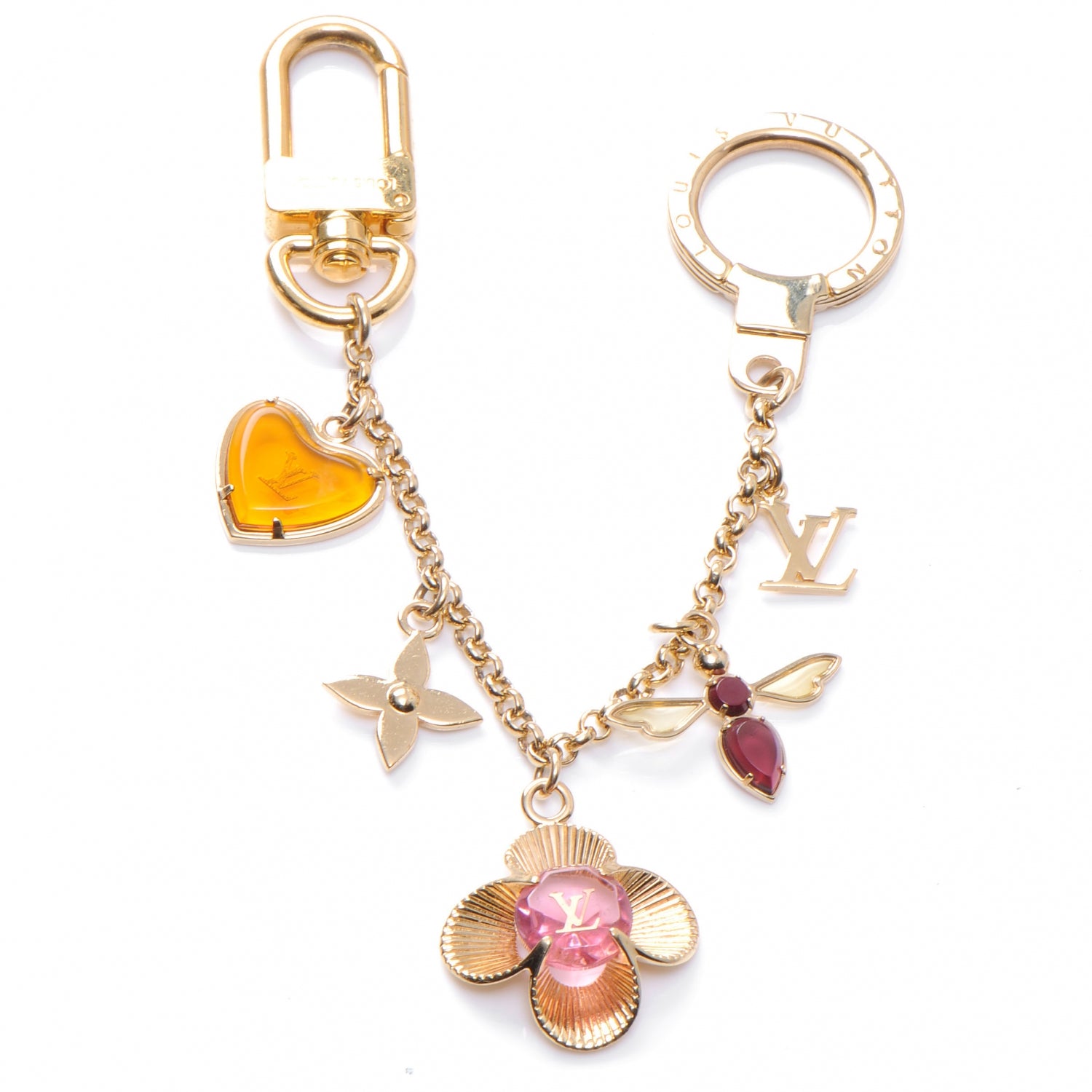 Louis Vuitton Bee Flower Chain Key Charm 1 of 6