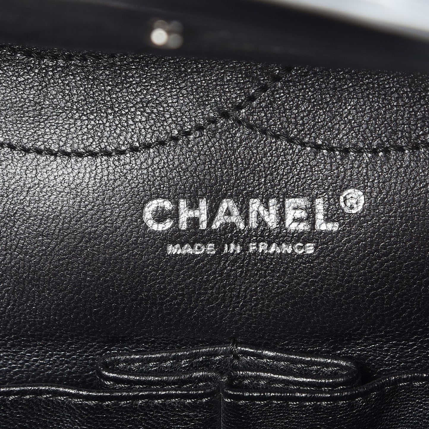 Metallic Aged Calfskin Quilted 2.55 Reissue 228 Flap Black