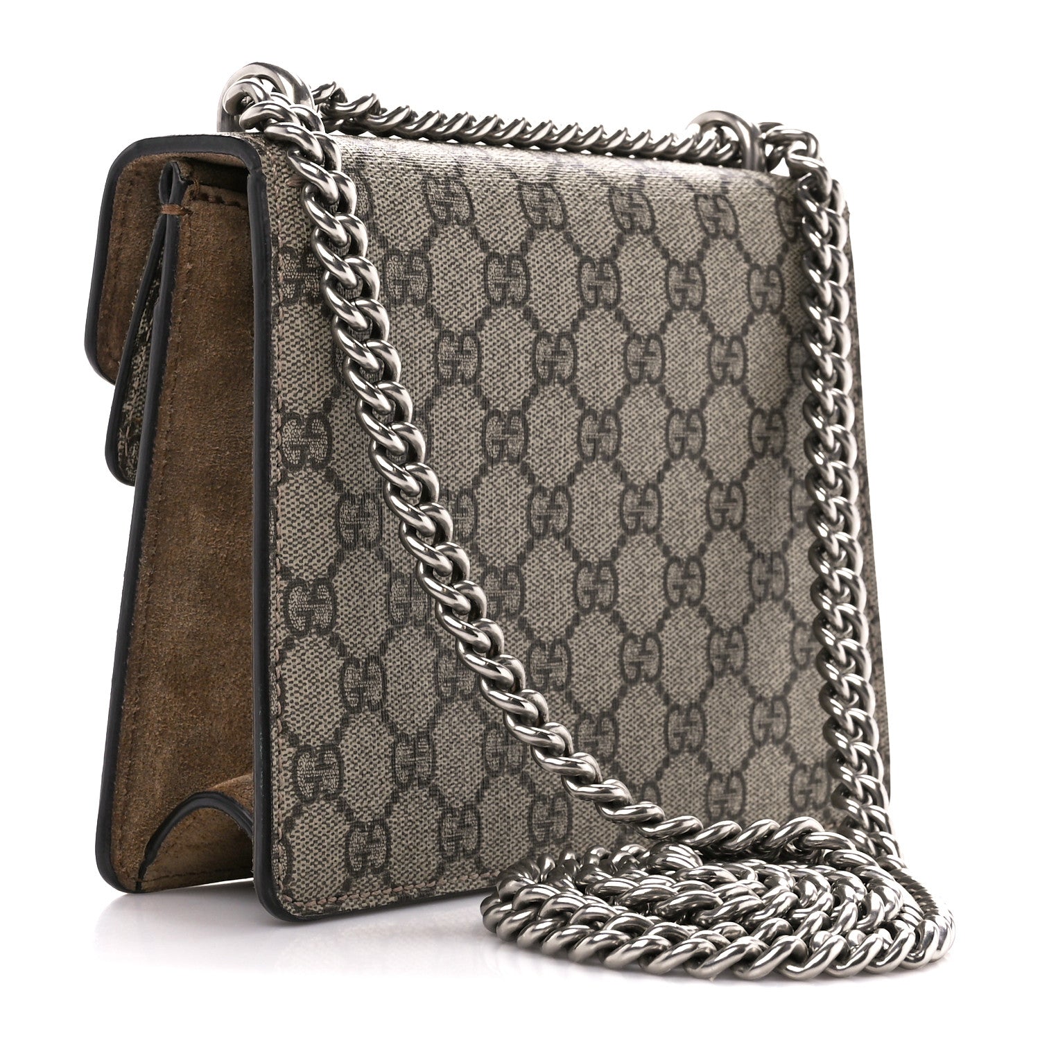 Gucci GG Supreme Monogram Mini Dionysus Shoulder Bag Taupe 3 of 12