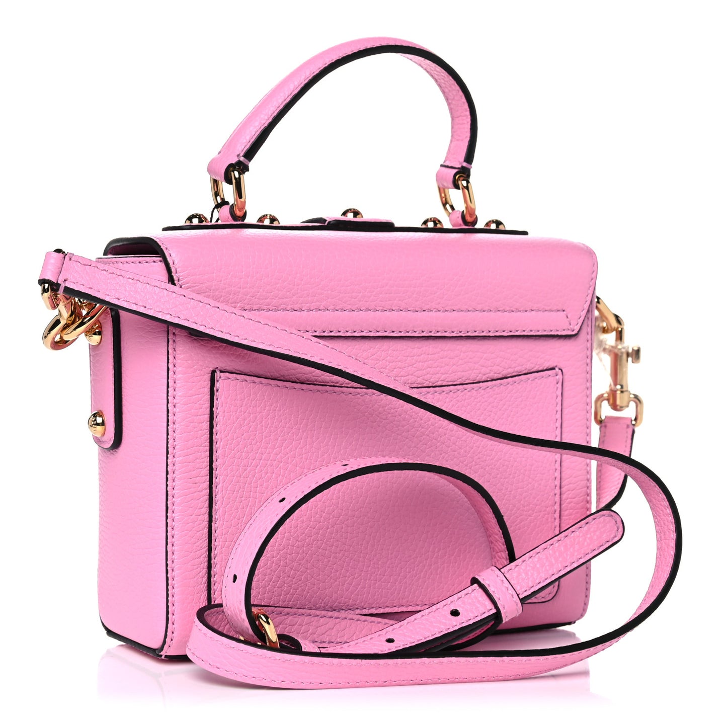 Calfskin Miss Bonita Top Handle Bag Rosa Chiaro