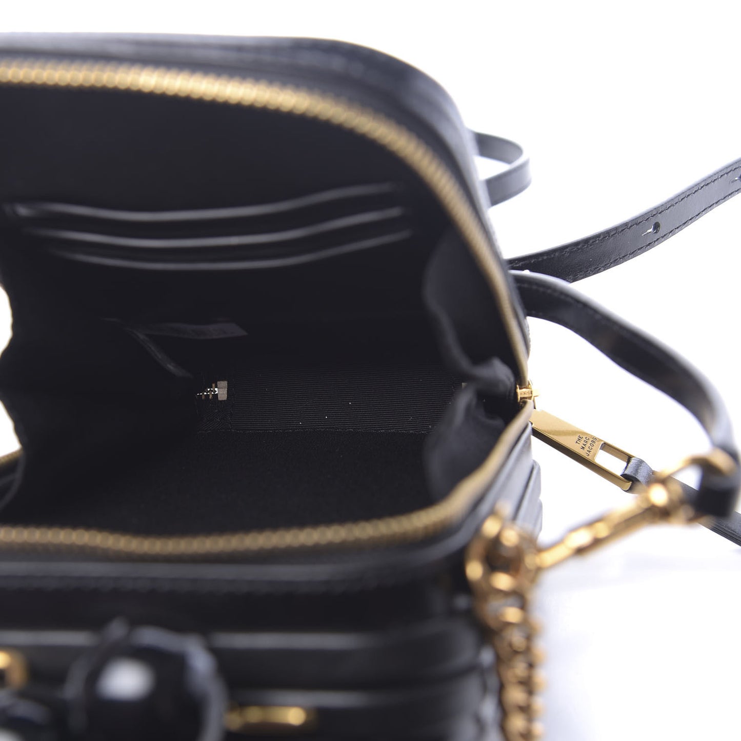 Smooth Calfskin The Vanity Crossbody Bag Black