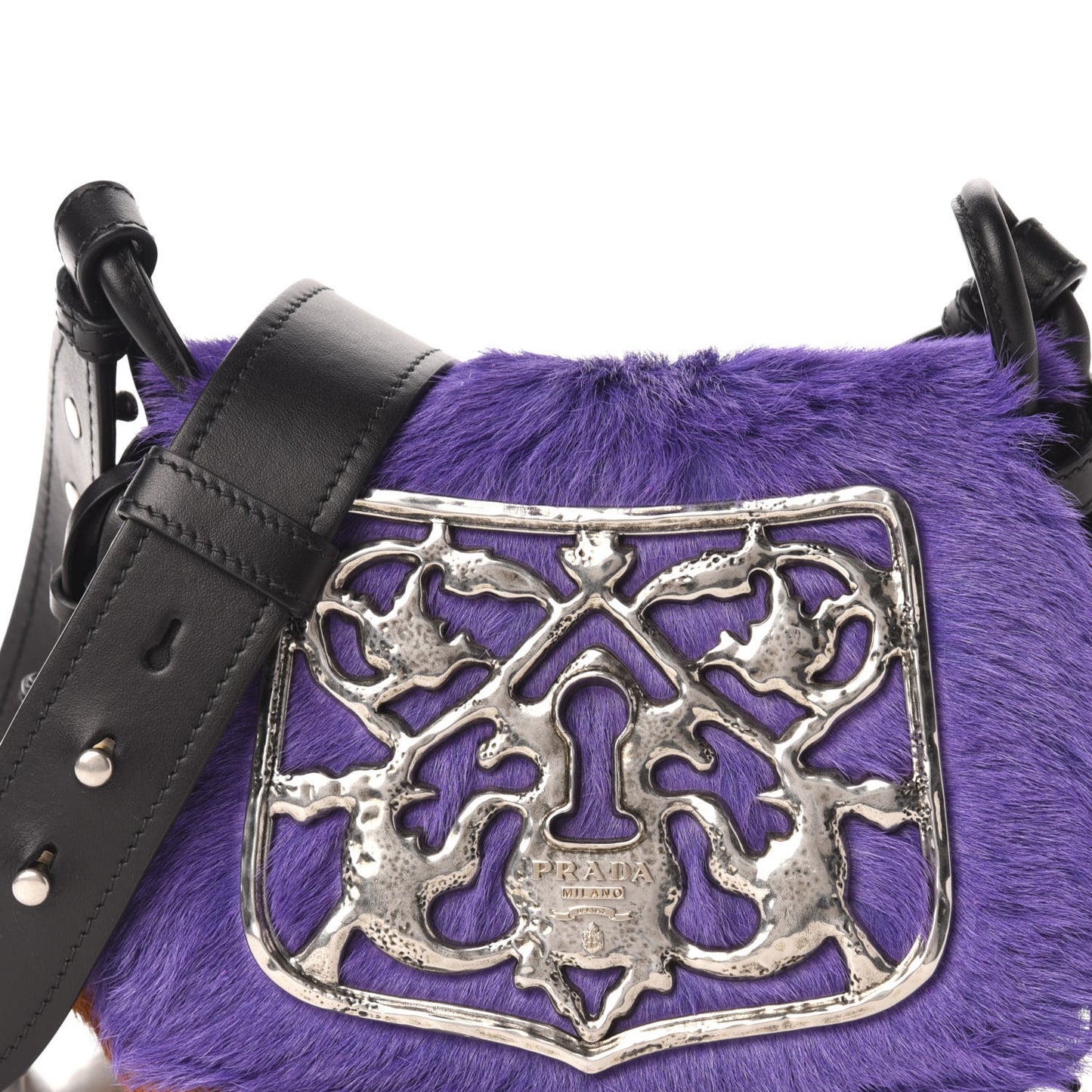 Calf Hair Velluto Corsaire Antic Crossbody Bag Giacinto Black