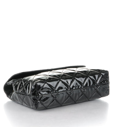 Chanel Vinyl Quilted In the Business Flap Bag Black 4 of 9