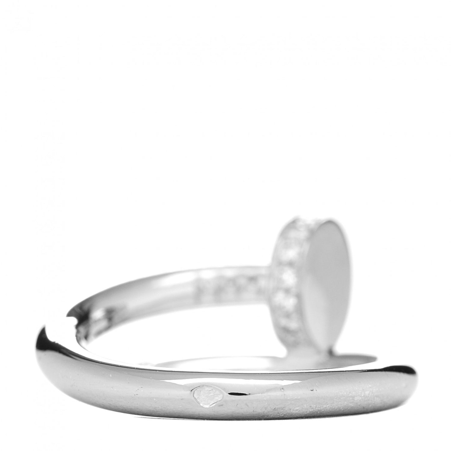 18K White Gold Diamond Juste Un Clou Ring 46 3.75