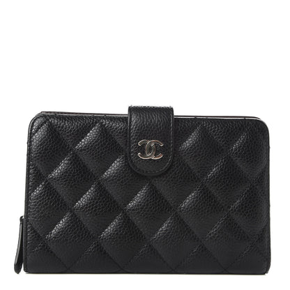 Chanel Caviar Quilted Zipped Pocket Wallet Black 1 of 9