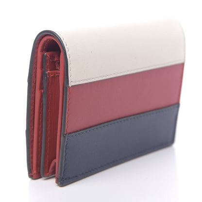 Gucci Calfskin Queen Margaret Card Case Wallet Blue Agata Hibiscus Red Mystic White 3 of 8