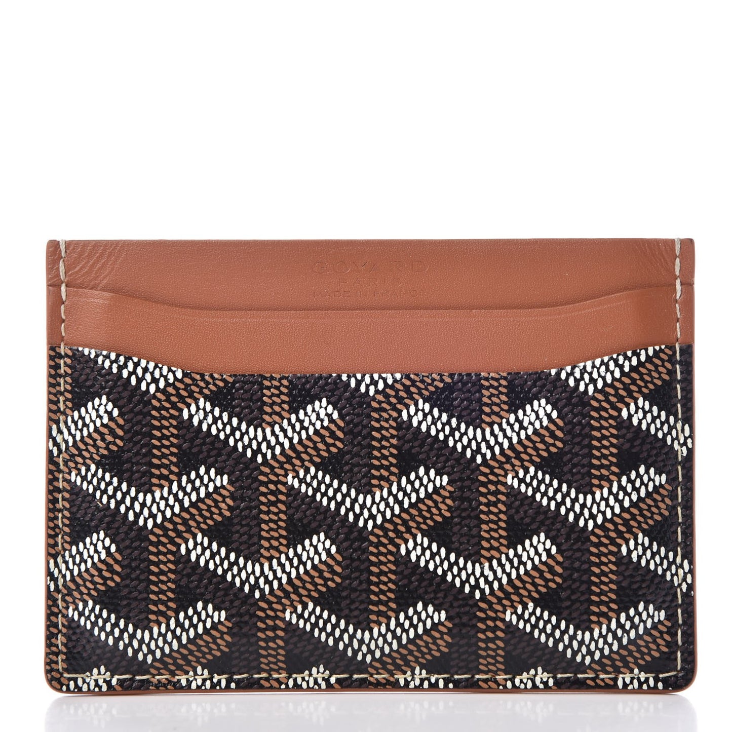 Goyardine Saint Sulpice Card Holder Black Gold