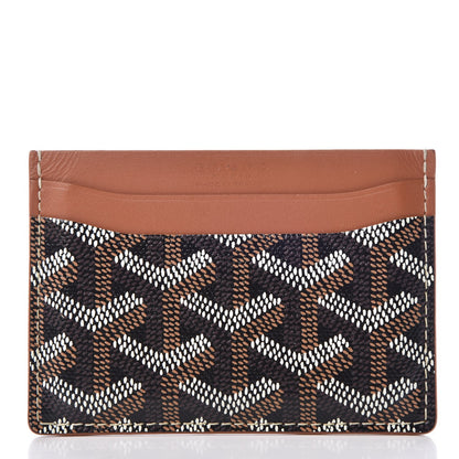 Goyard Goyardine Saint Sulpice Card Holder Black Gold 1 of 7