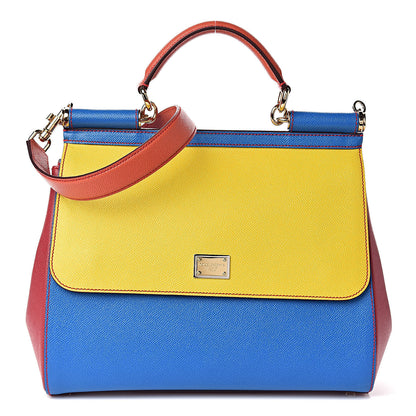 Dolce & Gabbana Dauphine Tri-Color Large Miss Sicily Satchel Multicolor 1 of 11