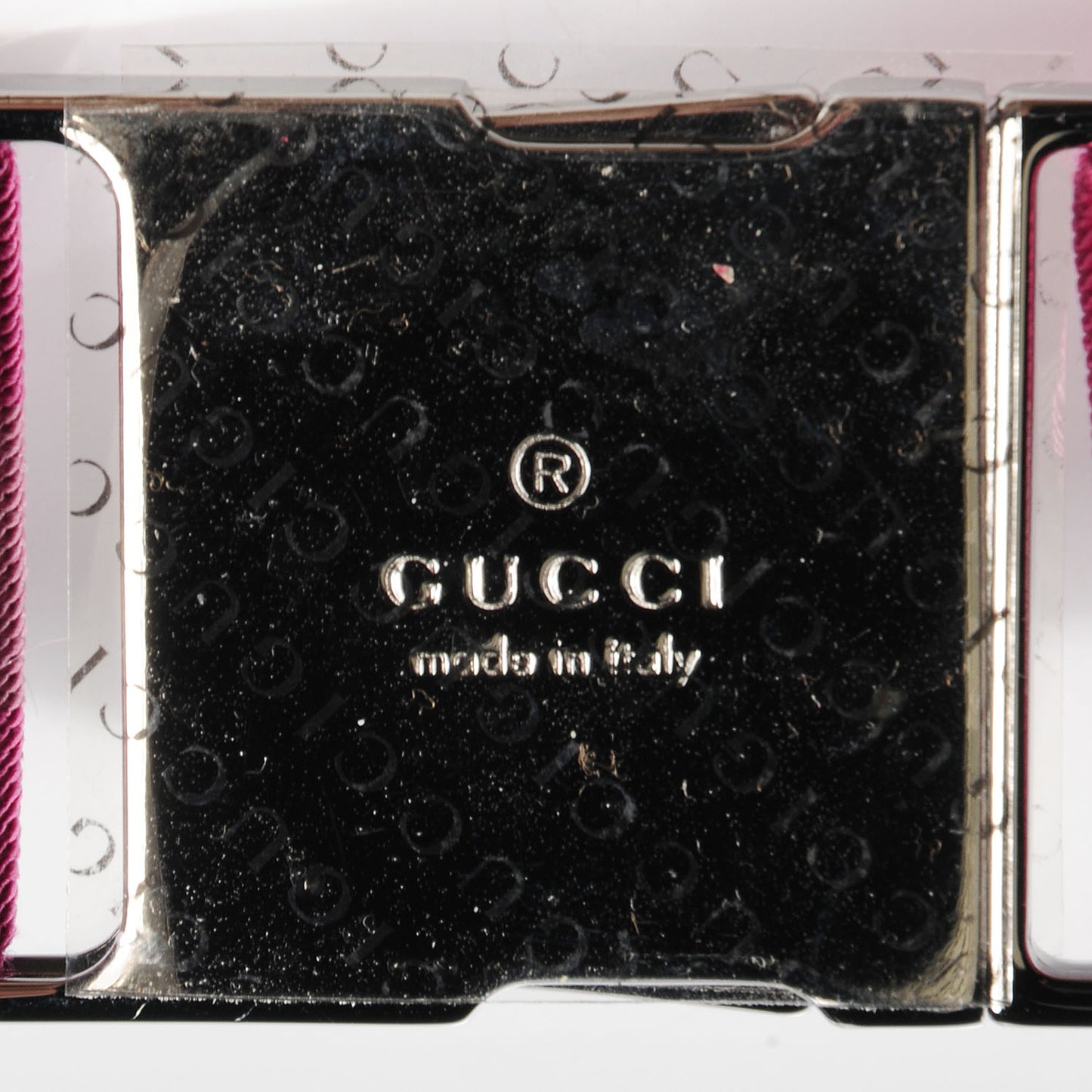 GG Monogram Web Double Pocket Belt Bag Pink