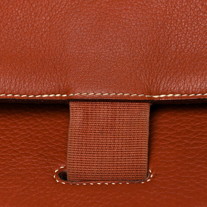 Hermes Taurillon Clemence Sherpa Backpack Gold 19 of 19