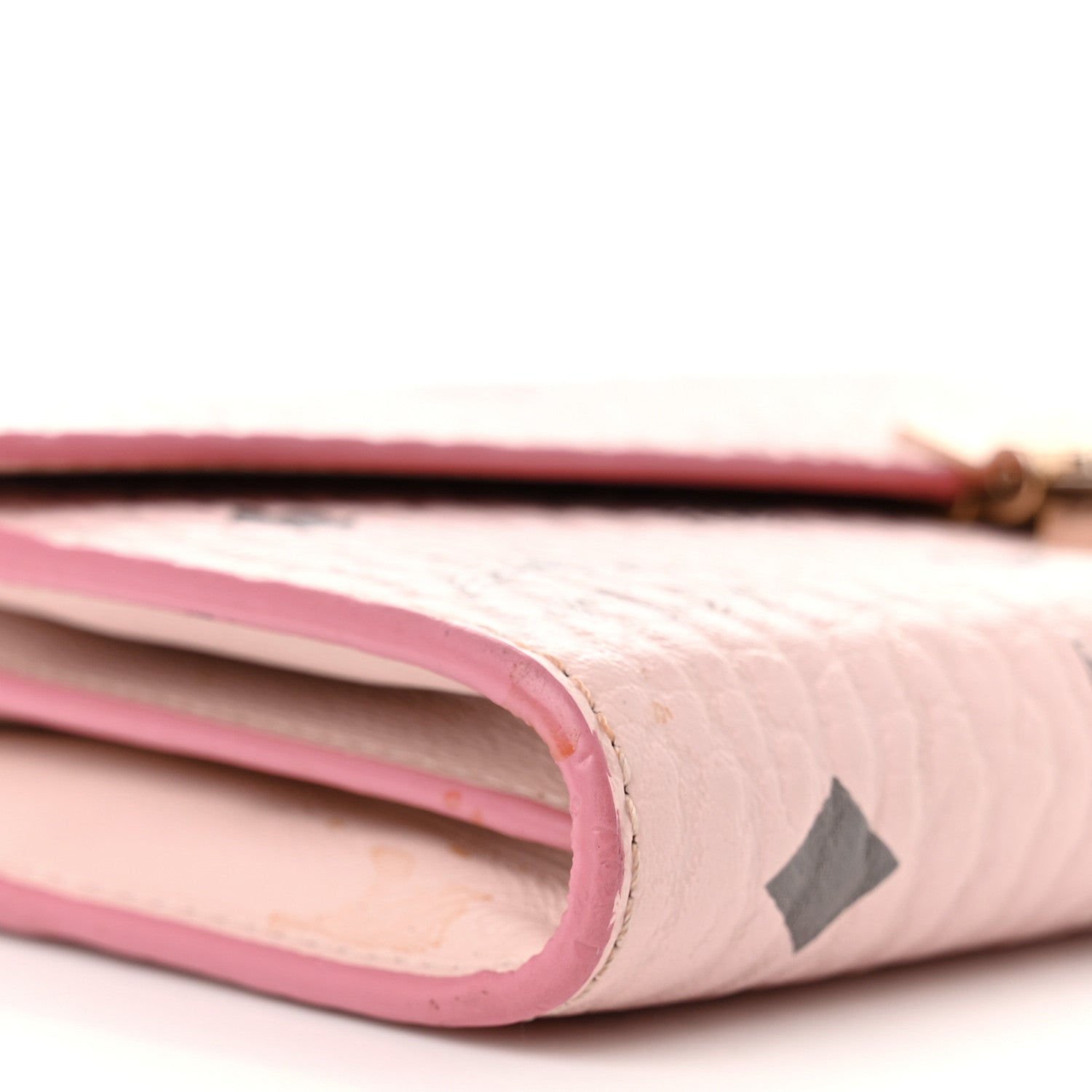 MCM Visetos Large Patricia Wallet On Chain Soft Pink 9 of 14