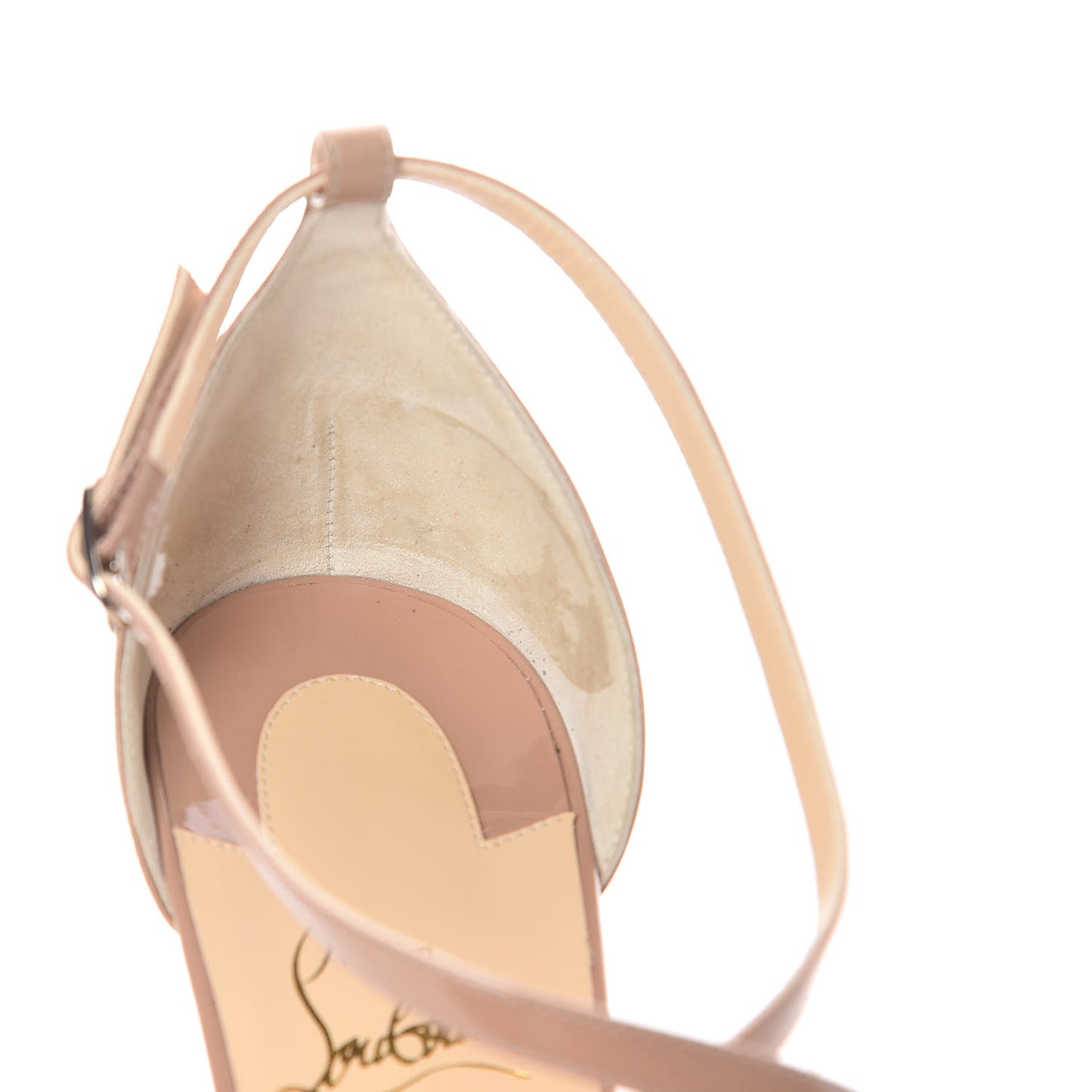 Nappa Patent Mira Bella 100 Sandals 41 Nude