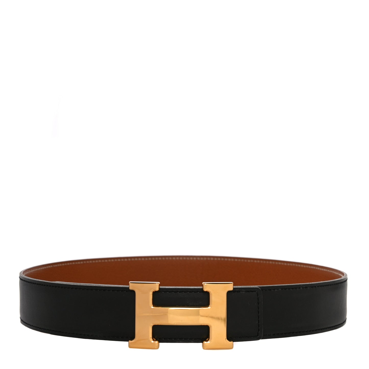 Swift Epsom 32mm H Belt 70 Black Gold
