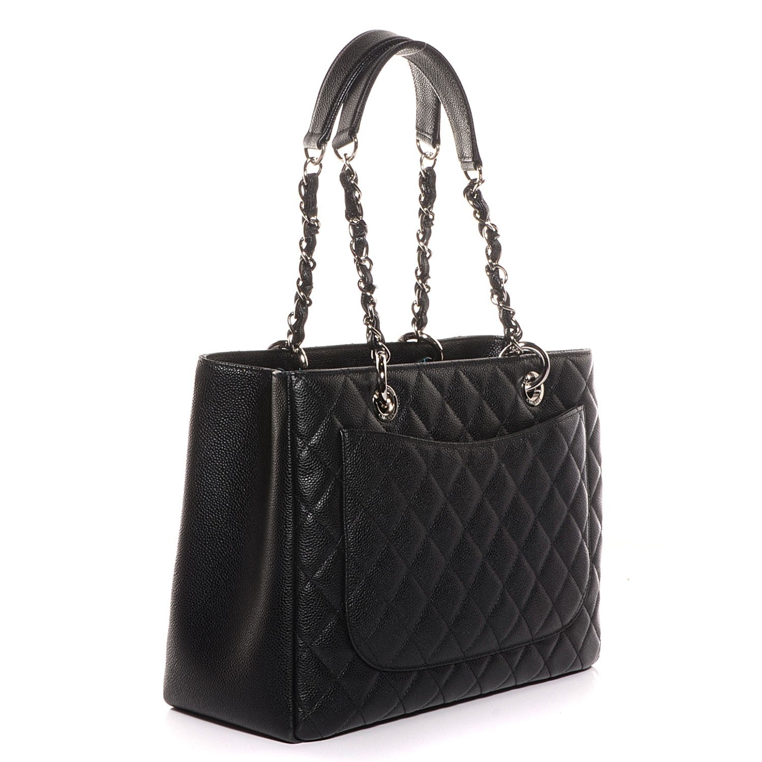 Chanel Caviar Quilted Grand Shopping Tote GST Black 3 of 8