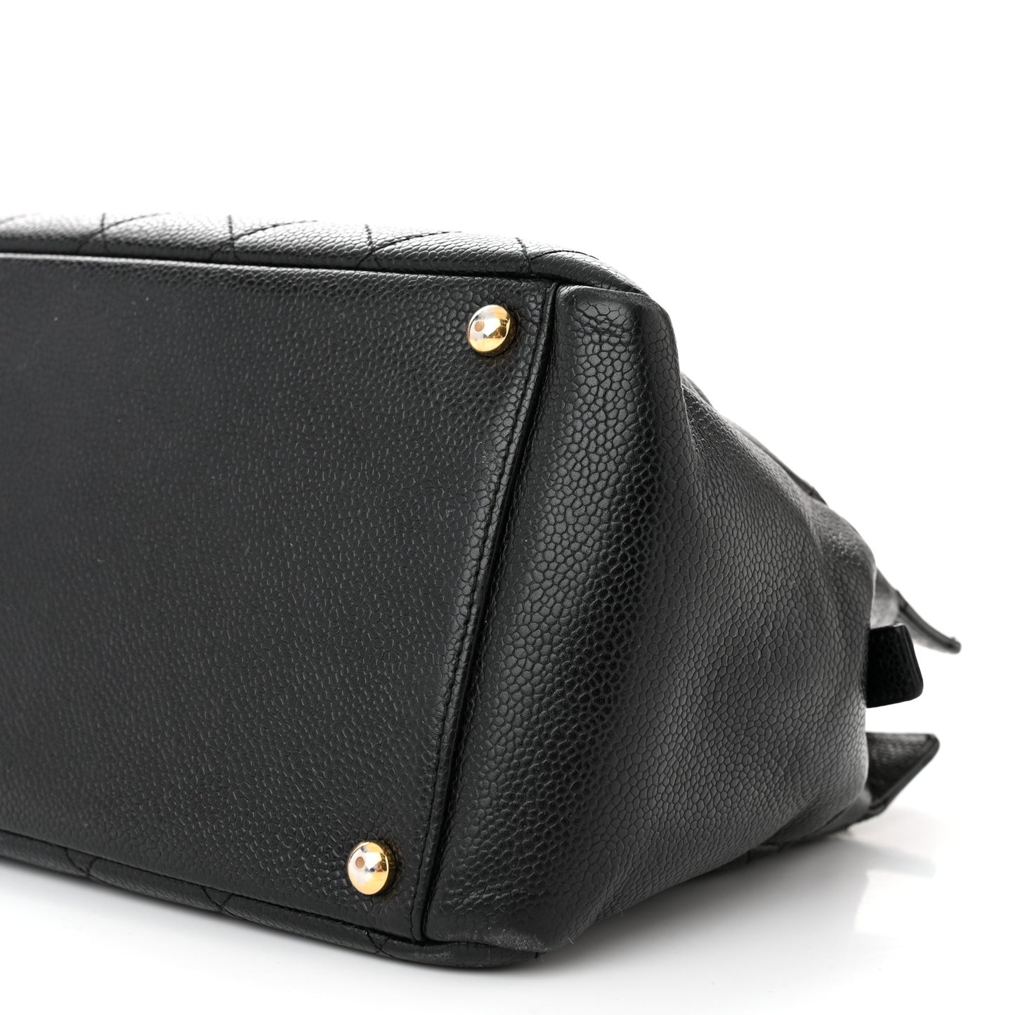Caviar Quilted Petit Timeless Tote PTT Black