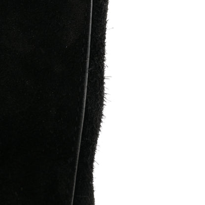 The Row Suede Calfskin Medium N/S Park Tote Black 12 of 12