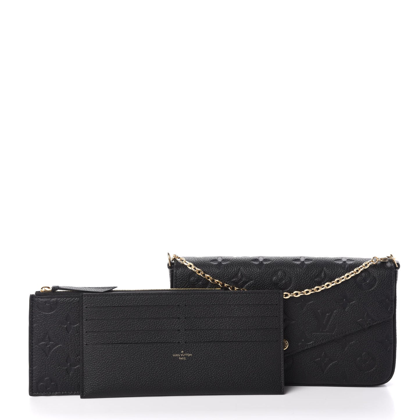 Empreinte Pochette Felicie Chain Wallet Black