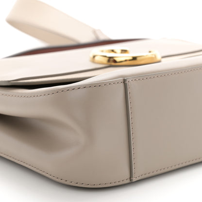 Chloe Shiny Calfskin Suede Small C Double Carry Bag Motty Grey 9 of 13