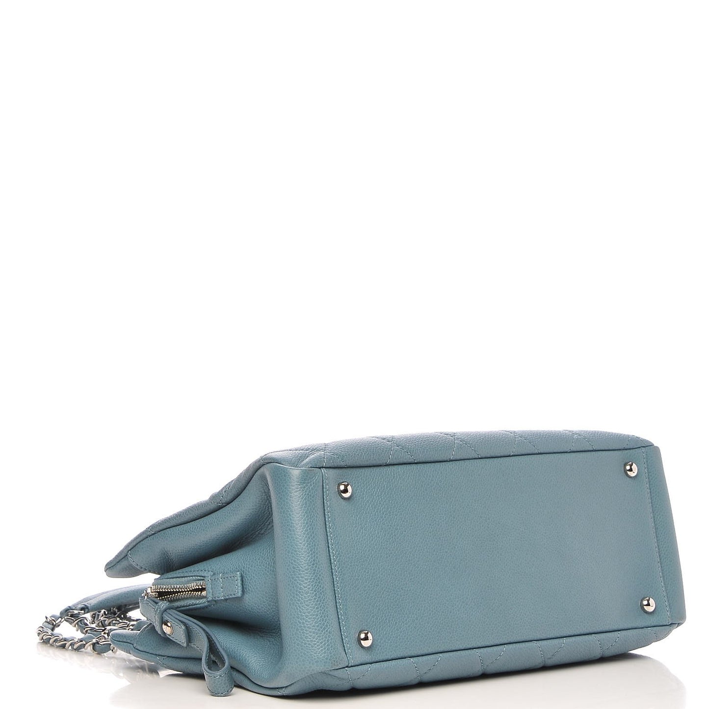 Caviar Quilted Timeless CC Tote Blue