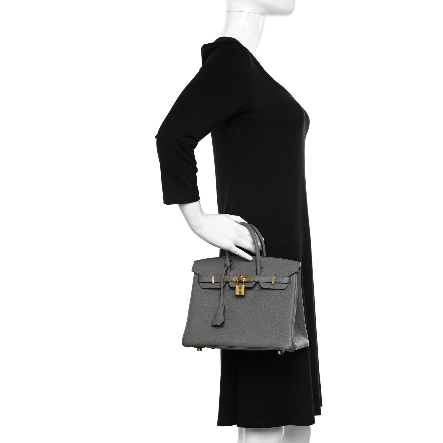 Hermes Togo Birkin 25 Gris Meyer 2 of 11