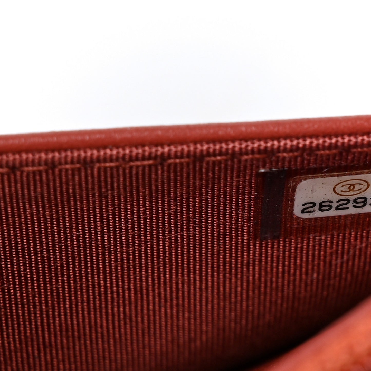 Lambskin Quilted Boy Wallet On Chain WOC Red