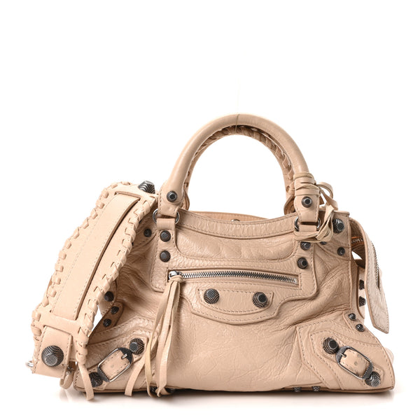 Balenciaga Agneau Arena Neo Cagole Handbag XS Sand Beige 1835500