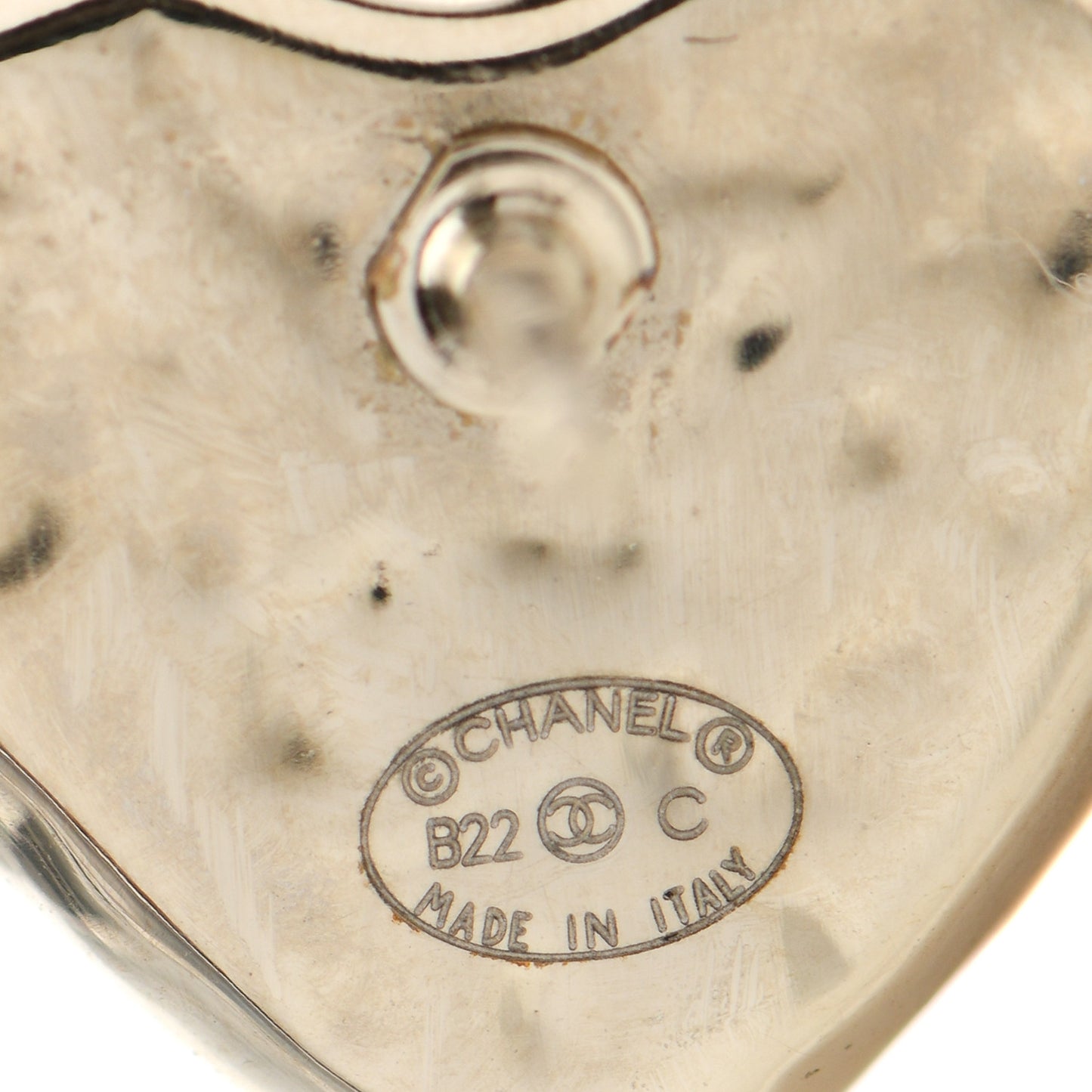 CC Heart Earrings Gold