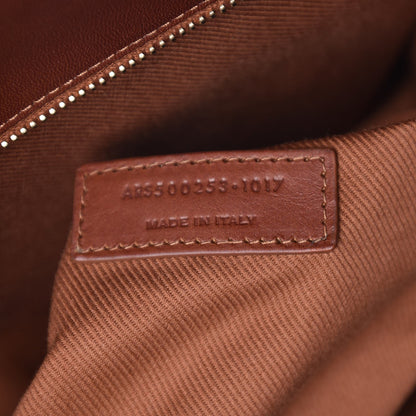 Saint Laurent Linen Calfskin Souple Sac De Jour 48H Duffle Cognac 8 of 12