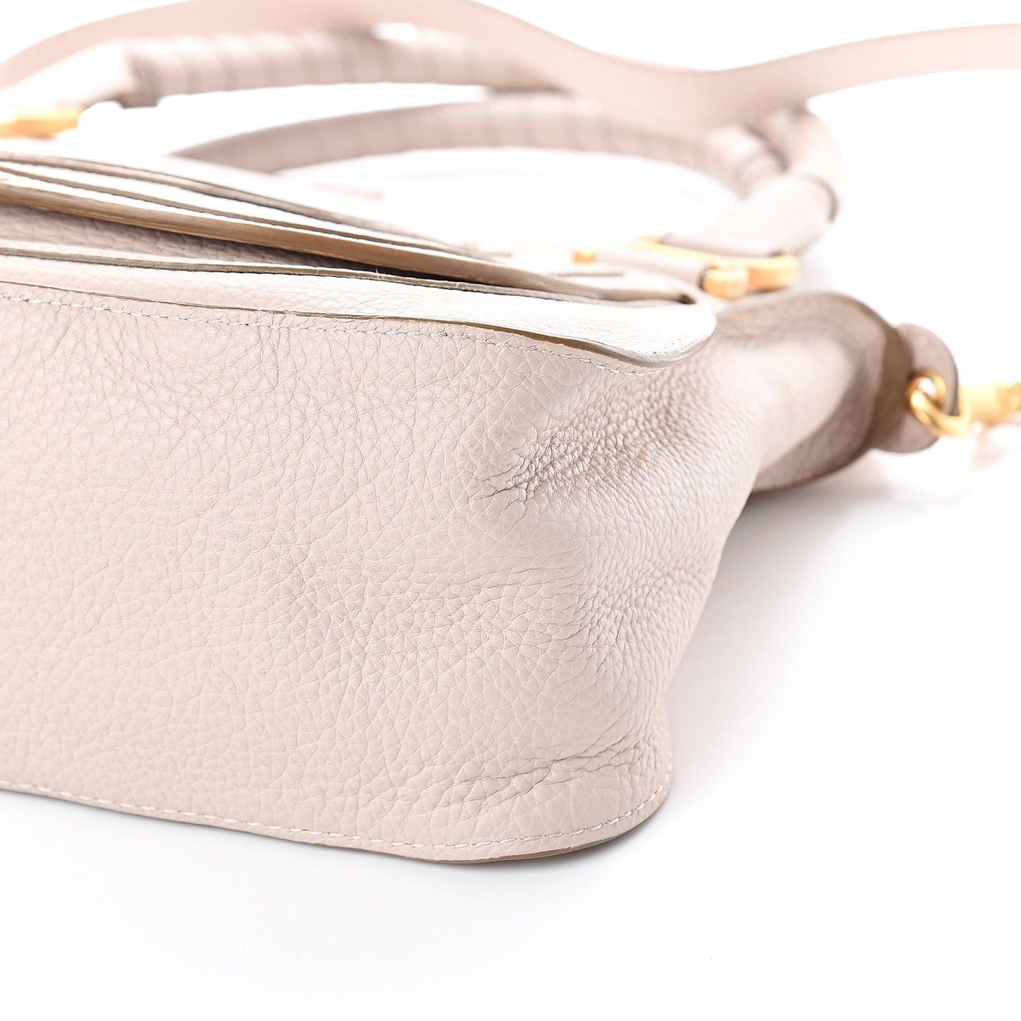 Calfskin Medium Marcie Satchel Abstract White