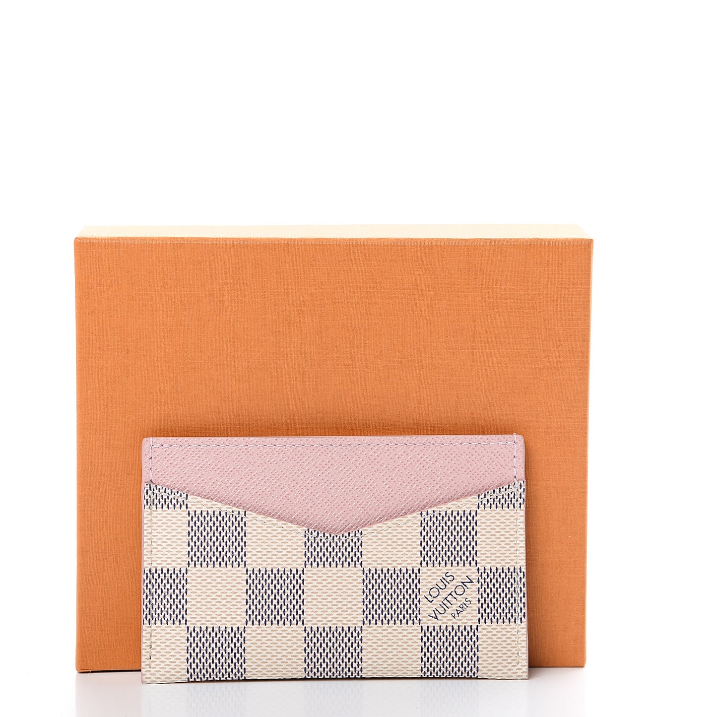 Damier Azur Daily Card Holder Rose Ballerine